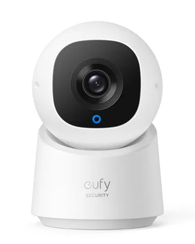 eufy Security Indoor Cam C210: 1080p WLAN Überwachungskamera mit 360-Grad Schwenkfunktion - Überwachungskamera für Innenräume mit 360° Schwenk- und Neigefunktion, gestochen scharfer 1080p Auflösung und KI-gestützter Bewegungsverfolgung für maximale Sicherheit.