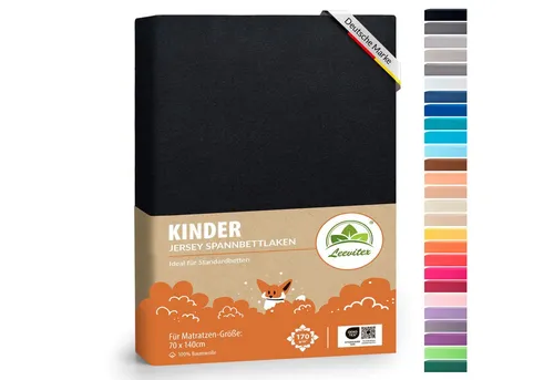 Bettlaken Schwarz von Leevitex