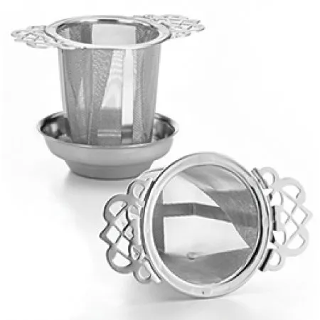 Dauer Teefilter Elegant Tea Infuser with Lid / Tray
