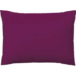 Schlafgut Woven Satin Kissenbezug 70x90 cm | purple-deep - lila - Hochwertiger Kissenbezug aus feinem Mako-Satin, pflegeleicht und hautschmeichelnd. Ideal zur individuellen Gestaltung Ihrer Bettwäsche. Verleihen Sie Ihrem Schlafzimmer einen eleganten Touch!