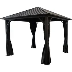 DEGAMO Pavillon NOVARA 3x3 Meter in schwarz von DEGAMO