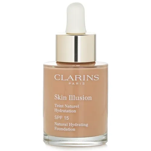 Clarins Skin Illusion Natural Hydrating Foundation 112C - 30 ml - Make-up für Damen, feuchtigkeitsspendende Formel für einen natürlichen Teint und eine strahlende Haut.