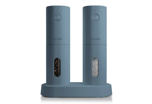 LARS NYSØM Salz- und Pfeffermühle Spænding Akku, 2 Stück in blau von LARS NYSØM