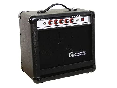 DIMAVERY BA-30 Bass-Verstärker 30W - Bass-Topteile mit 3-Band Equalizer, Lautstärkeregler und Kopfhörerausgang - Ideal für professionelle Ansprüche und zuverlässige Qualität seit 1979.