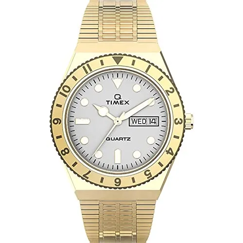 Timex Women's Analog Quarz Uhr mit Edelstahl Armband TW2U95800 - Armbanduhren für Damen - Elegante und sportliche Quarz Uhr mit drehbarer Lünette, Kalenderfunktion und 5 bar Wasserresistenz.