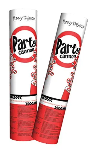 Konfetti Kanone Party Shooter Verkehrszeichen 60 Jahre (2 Stück)