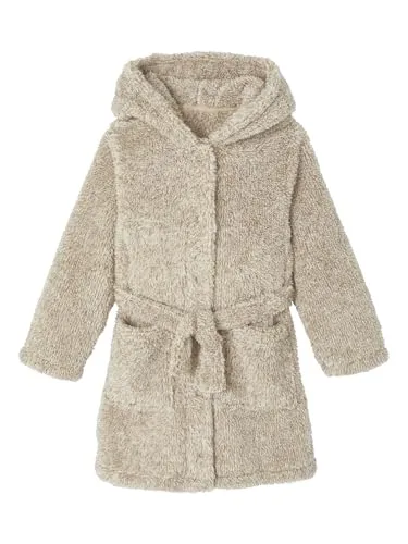 Vertbaudet Jungen Bademantel mit Bärenkapuze wollweiß 98/104