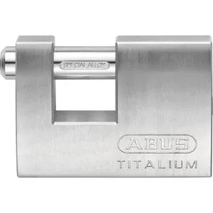 Abus Vorhängeschloss Titalium 82TI/70, 70mm, Schlüsselschloss, Level 6, silber