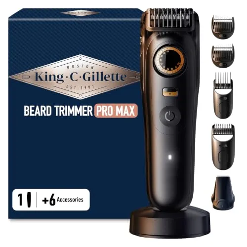 King C. Gillette Elektrischer Bartschneider PRO, Schwarz