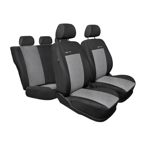 Mossa - Maßgeschneiderte Sitzbezüge Auto kompatibel mit Nissan Qashqai II Crossover (2013-2021) standardmäßige Sitze - Autositzbezüge Schonbezüge für Autositze - E2