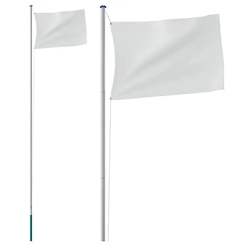 vidaXL Teilbarer Fahnenmast für Nationalflagge von vidaXL