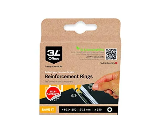 3L 8214-500 Lochverstärkungsringe aus PP klar