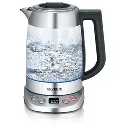 SEVERIN WK 3480 Glas Tee- und Wasserkocher Deluxe in schwarz von SEVERIN