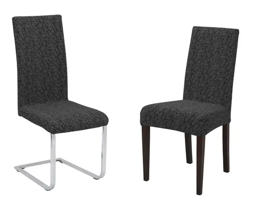 Beautex Stuhlhusse Universal Stretch Stuhlhussen, elastische Husse Bi-Elastic, Marmor