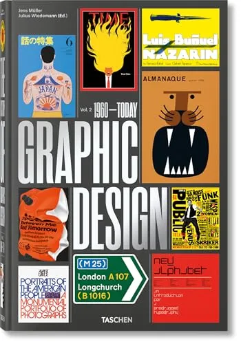 The History of Graphic Design. Vol. 2. 1960–Today - Design-Geschichte & -Kritik, umfassende Analyse der grafischen Gestaltung von 1960 bis heute, ideal für Designer und Kunstinteressierte.