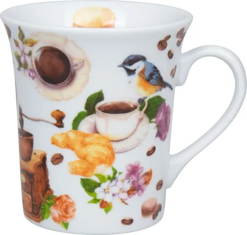 TASSE BECHER COFFEE BIRDS 410 ML VON KÖNITZ NEU OVP