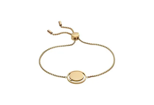 Skagen Armband für Frauen Katrine - Elegantes Gold-Edelstahl-Armband - Armbänder für Damen, aus hochwertigem Edelstahl mit poliertem Finish und praktischem Schiebeverschluss für optimalen Tragekomfort.