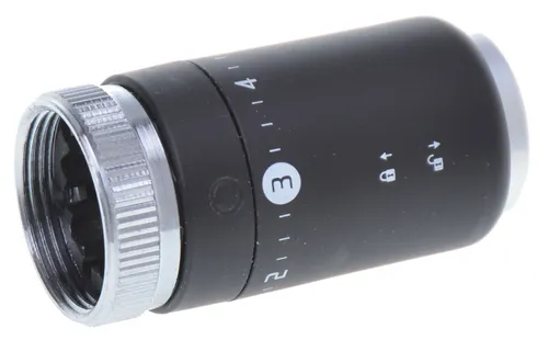 Aqbau® Heizkörper Thermostatkopf mit Blockade |Thermostatventile |  Schwarz