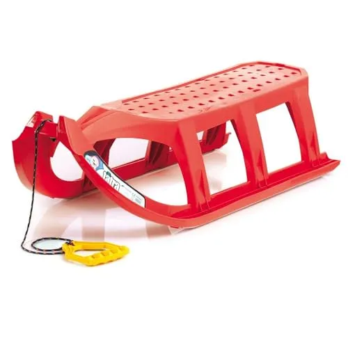 Hoher Schlitten mit Stahlgleitern und Seil Modell Tatra