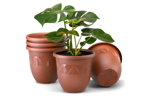 Plastard Pflanzkübel 3er, 5er, 10er Sets, Blumentop, Übertopf, Pflanztopf 15 - 40 cm (5 St), frostbeständig, UV-beständig, witterungsbeständig, langlebig