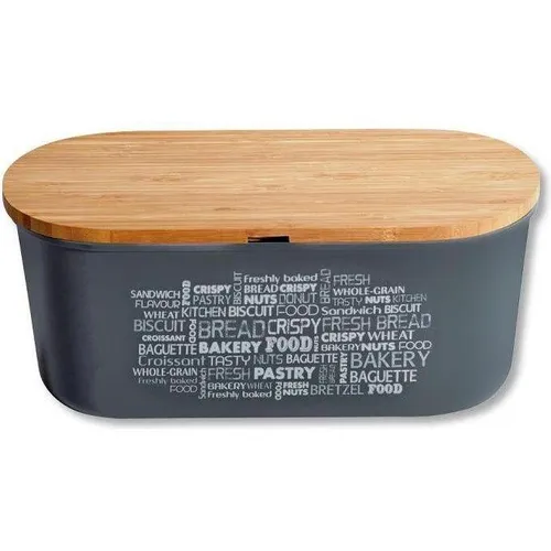 KESPER® Brotkasten Brotbox mit Schneidebrett-Funktion - Brotkästen aus hochwertigem PET-Kunststoff mit FSC®-zertifiziertem Holzdeckel, der auch als Schneidebrett verwendbar ist – ideal für frisches Brot und eine organisierte Küche.