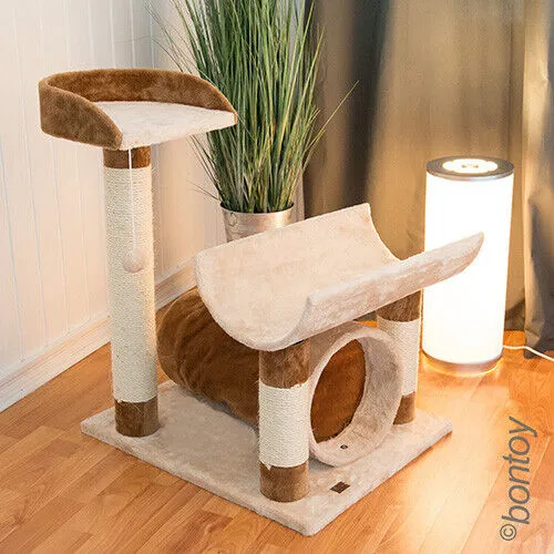 Kratzbaum LINDA creme braun 72cm