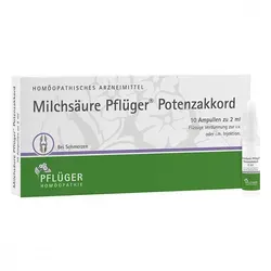 Milchsäure Pflüger Potenzakkord iniecto -lsg.amp.
