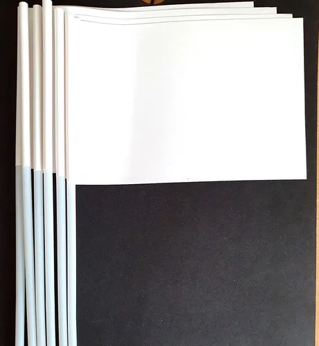 Produktbild Papierfähnchen selbst gestalten Fussball Kinder malen 15 x 10,5 Basteln Neu 6