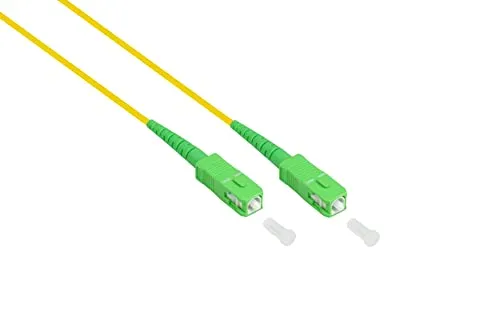 Good Connections OS2 LWL Kabel - Simplex - Stecker SC (APC) an SC (APC) - Singlemode 9/125 - Lichtwellen-Leiter, Glasfaser-Kabel, Patchkabel für FTTH/FTTB/FTTx - 30 m