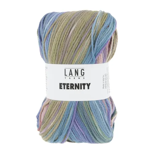 Wolle Kreativ! Lang Yarns - Eternity Fb. 4 periwinkle blau beere olive 100 g