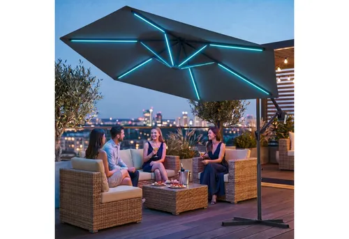Swing&Harmonie Sonnenschirm mit RGB Beleuchtung von Swing&Harmonie