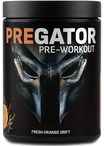 SRS Pregator Pre-Workout Booster, 448 g Dose - Sportnahrung mit kreatinfreier Pre-Workout-Formel, reich an BCAAs und purem Coffein für explosive Energie und optimale Leistung vor dem Training.