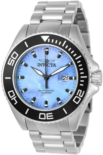 Invicta Pro Diver 23067 Herrenuhr - 48mm, Silber - Armbanduhren für Herren mit 48mm Edelstahlgehäuse, platin Zifferblatt und präzisem Quarzuhrwerk. Ideal für Taucher mit 10 bar Wasserdichtigkeit und 2 Jahre Garantie.