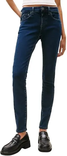 Tommy Jeans Skinny-fit-Jeans SOPHIE LW SKN mit Logo-Badge, knöchellang in Blau 33 - Moderne Skinny-fit-Jeans aus elastischem Denim für optimalen Tragekomfort. Perfekt für einen lässigen Look mit Logo-Badge und angesetztem Bündchen.