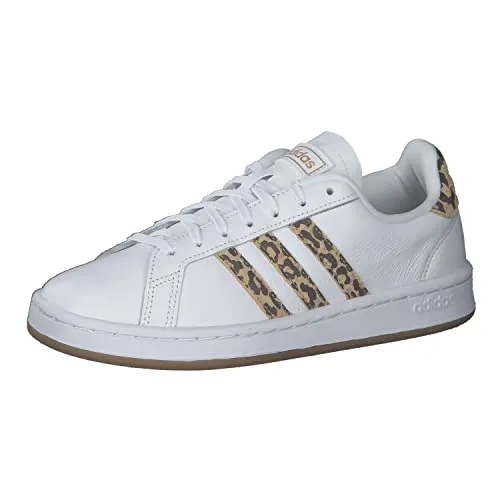 adidas Damen Grand Court Sneaker, Cloud White/Cloud White/Cardboard, 36 EU