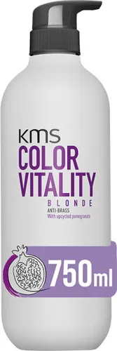KMS Colorvitality Blonde Shampoo 750ml - Shampoo für blondes Haar, neutralisiert Gelbstich und bewahrt kühle Nuancen, ideal für lebendiges, strahlendes Blond ohne schädliche Zusatzstoffe.