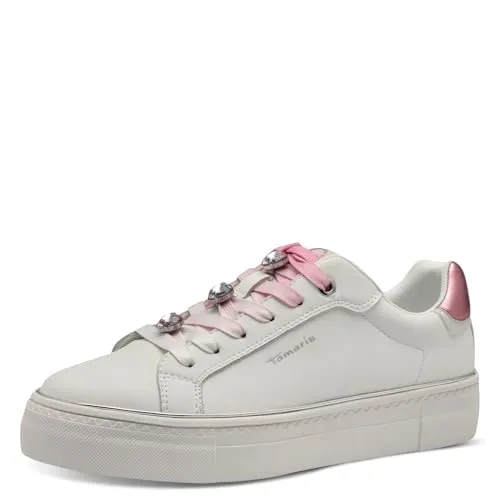 Tamaris Sneaker 1-23751-44 Removable Sock weiß 42 EU - Sneaker mit herausnehmbarer Innensohle für individuellen Komfort, ideal für Freizeit und Alltag.