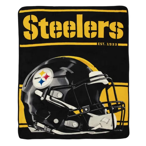 Pittsburgh Steelers NFL Super Plush Run Decke Kuscheldecke Football Fanshop
