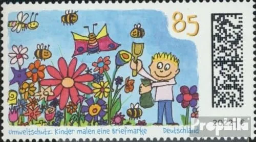 Prophila Collection BRD (BR.Deutschland) 3701 (kompl.Ausg.) postfrisch ** MNH 2022 Kinder malen eine Briefmarke (Briefmarken für Sammler) Comics