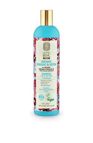 Natura Siberica Super Limonnik Ginseng & Biotin Shampoo für alle Haartypen 0883E, 400 ml