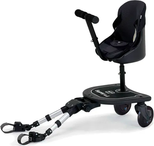 Asalvo BUGGY BOARD Roller mit Sitz für Kinderwagen - Kiddy Board für Kinderwagen, vielseitig als Roller mit Sitz oder Plattform nutzbar, mit höhenverstellbarem Sitz und Sicherheitsgurt für Komfort und Sicherheit.