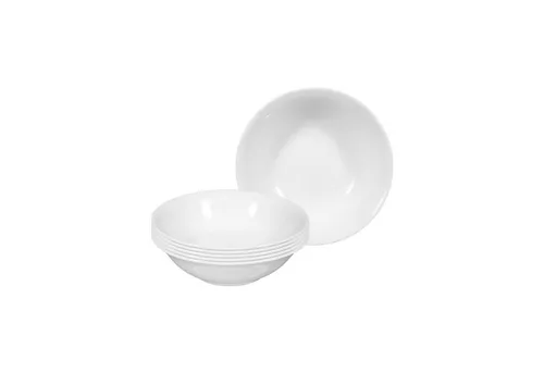 Seltmann Weiden Rondo/Liane Weiß Dessertschale 6er Set – Ø 13,2 cm - Elegante Dessertschalen aus feinem Porzellan, spülmaschinen- und mikrowellengeeignet. Perfekt für stilvolle Anlässe und den täglichen Gebrauch – ein Must-Have für jede Küche!