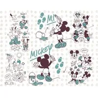 Komar Disney Vlies Fototapete Mickey and Friends 350 x 280 cm - Tapete für Kinderzimmer und Schlafzimmer mit hochwertigem Druck und umweltfreundlichem Material. Entdecke die zauberhafte Welt von Mickey Mouse und Freunden!