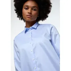 ETERNA LOOSE FIT Hemdbluse für Damen, Gr. 46, hellblau - Blusen in LOOSE FIT - lässiger Look mit bügelleichtem Komfort aus 100% Baumwolle für exzellenten Tragekomfort und ein entspanntes Gefühl den ganzen Tag.