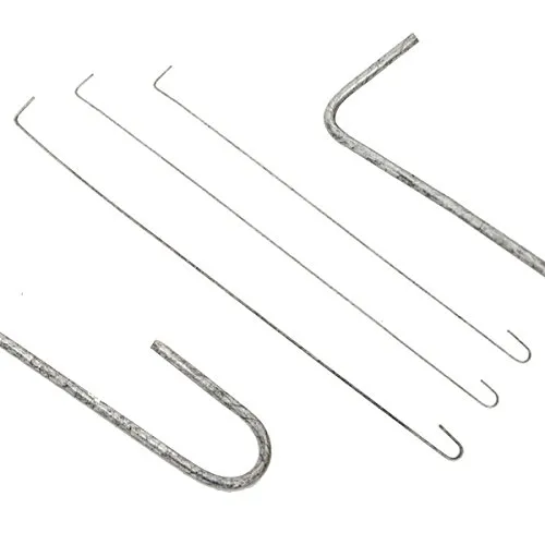 eyepower 15073 Gabionenhaken - 49 cm, Set mit 10 Stück, verzinktes Metall für hohe Langlebigkeit und Stabilität