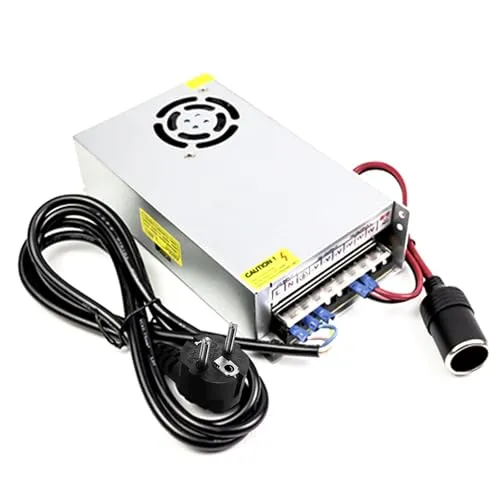 Schaltnetzteil 12V 30A 360W, KFZ Netzadapter Spannungswandler AC 240V auf DC 12V 30A 360W, Spannungswandler Steckdose geeignet für LED Streifen, CCTV, Radio, Kamera, Elektronische Instrumente
