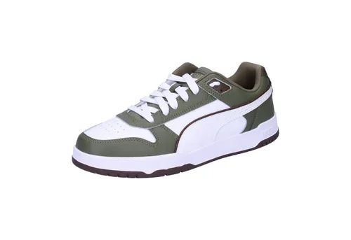 PUMA Herren Freizeitschuhe RBD Game Low - Sneaker im Retro-Stil, inspiriert von klassischer Popkultur und Basketball. Der lässige Look vereint Old-School-Coolness mit einem auffälligen PUMA Formstrip und Big-Cat-Branding.