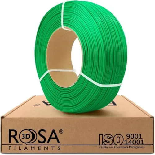 ROSA3D PLA Filament 1.75 mm für 3D Drucker, PLA Saftig Grün, Refill Filament 1kg