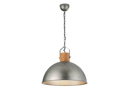 TRIO Leuchten LED Pendelleuchte mit Dimmfunktion, Ø45cm - Industrielle LED Pendelleuchte im Retro Style, ideal für Esstische oder Wohnzimmer, mit dimmbarer 7W LED für warmweißes Licht und individuelle Anpassung der Abhängung.
