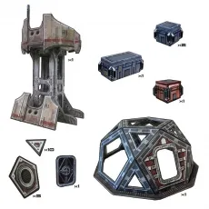 Battle Systems Tabletop Terrain - Outlands Explorer Station (6 Teile) - englisch 293275